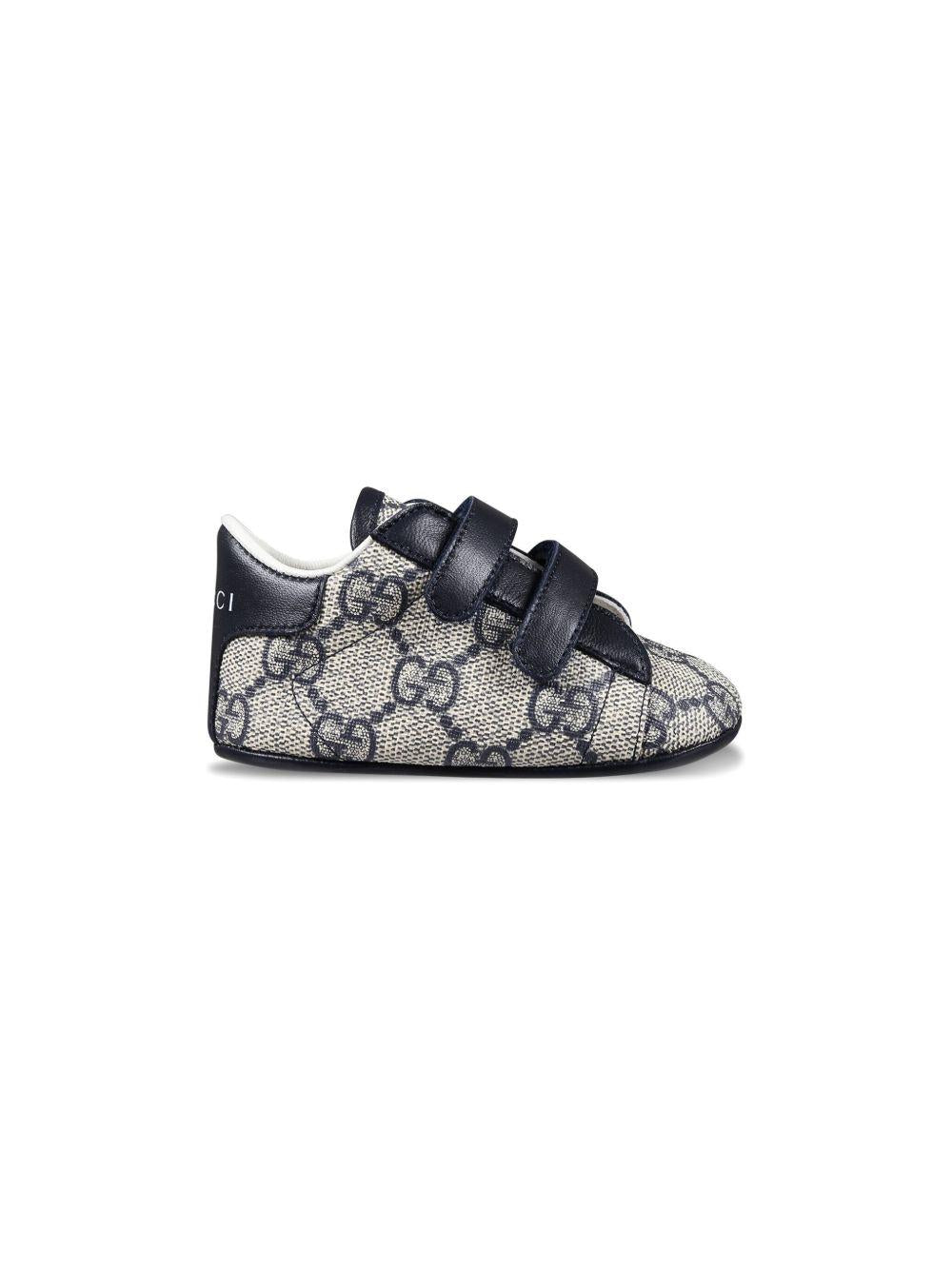 Sneakers blu beige per neonato 772387FACX3 4054 Gucci Kids 