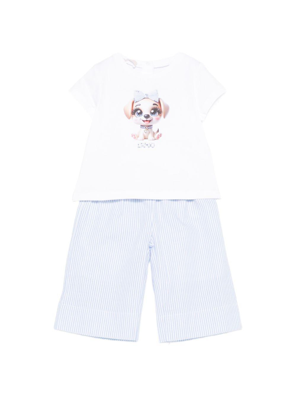 Completo blu/bianco per neonata HA6064T340A L9014 Liu Jo 