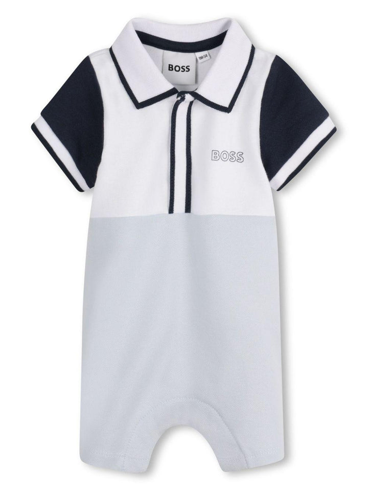 Tutina celeste/bianca per neonato J52207 771 Boss Kids 