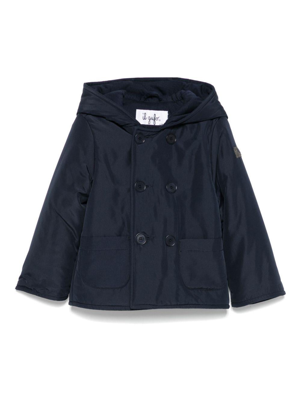 Cappotto blu oxford per neonato