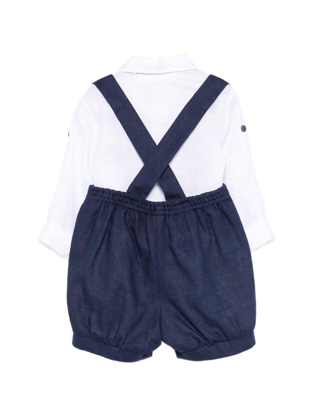 Completo elegante bianco/blu per neonato MN3084094917 60 Colorichiari Kids 