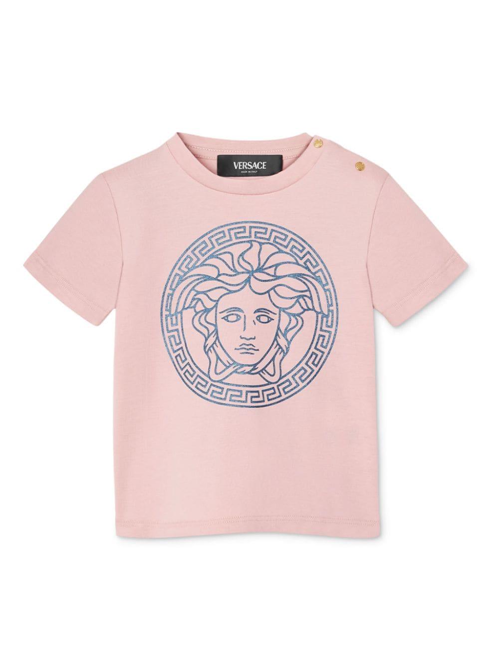 Pink t-shirt for baby girls with print