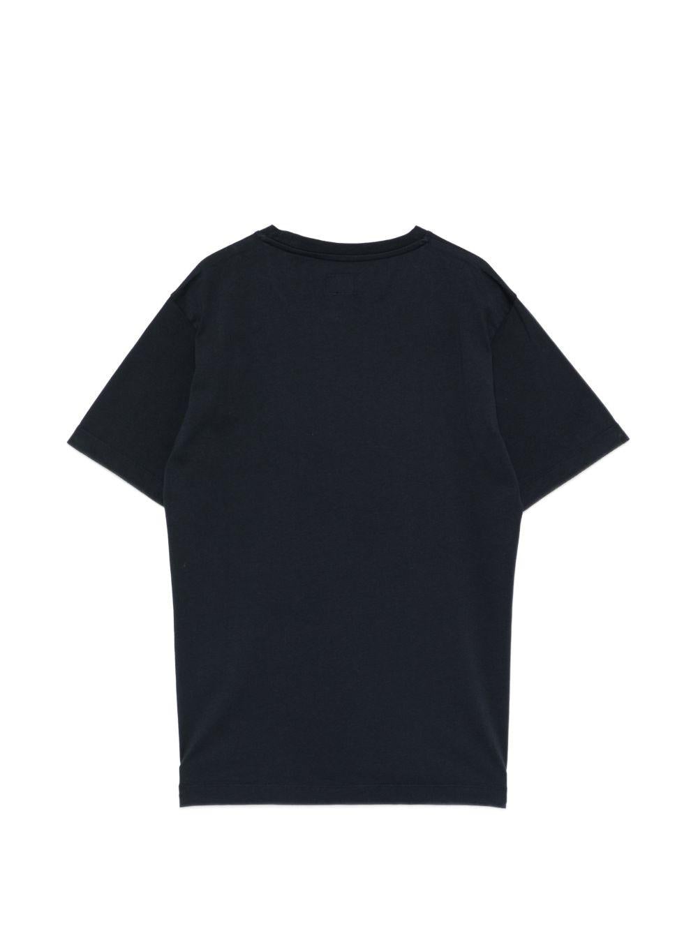 T-shirt blu total eclipse per bambino CUM00ULAA17 41150 C.P Company Kids 