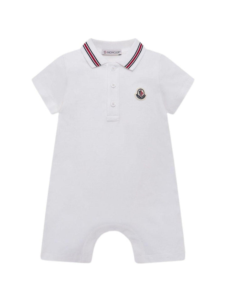 Tutina bianca per neonato 9518L000068496F 034 Moncler Kids 