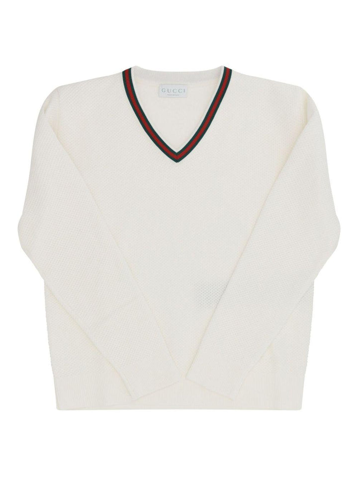Maglione bianco per bambino