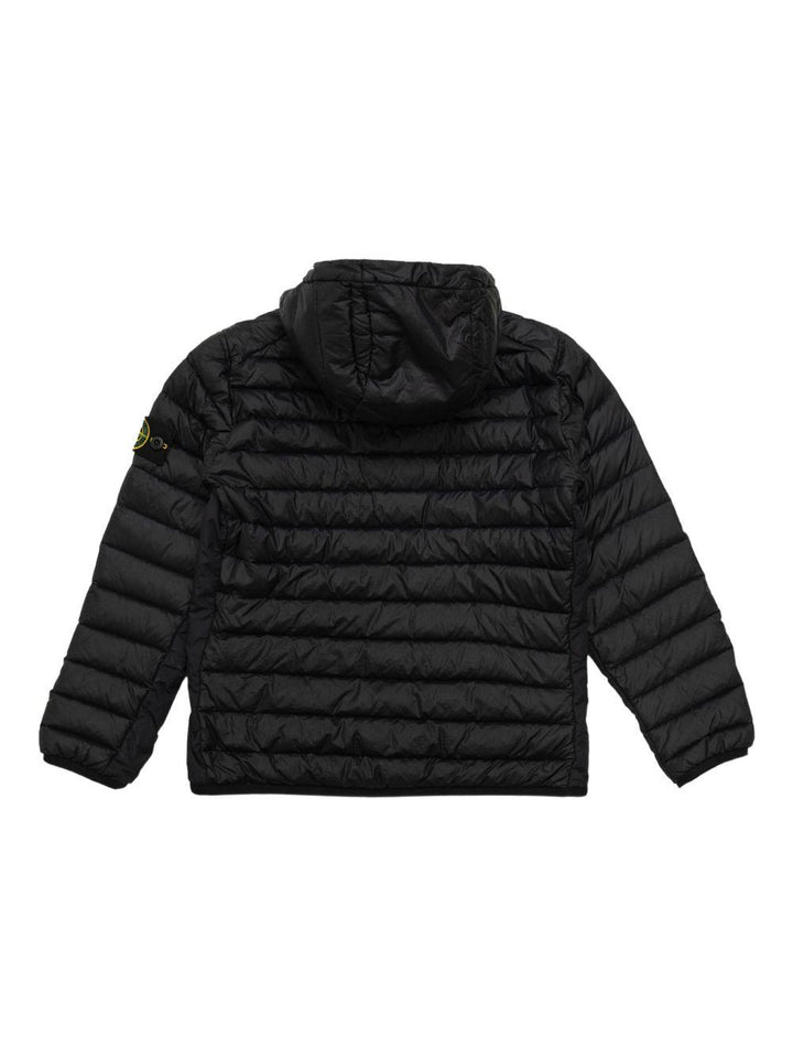 Giubbotto nero per bambino 64100011S0024 V0020 Stone Island Kids 