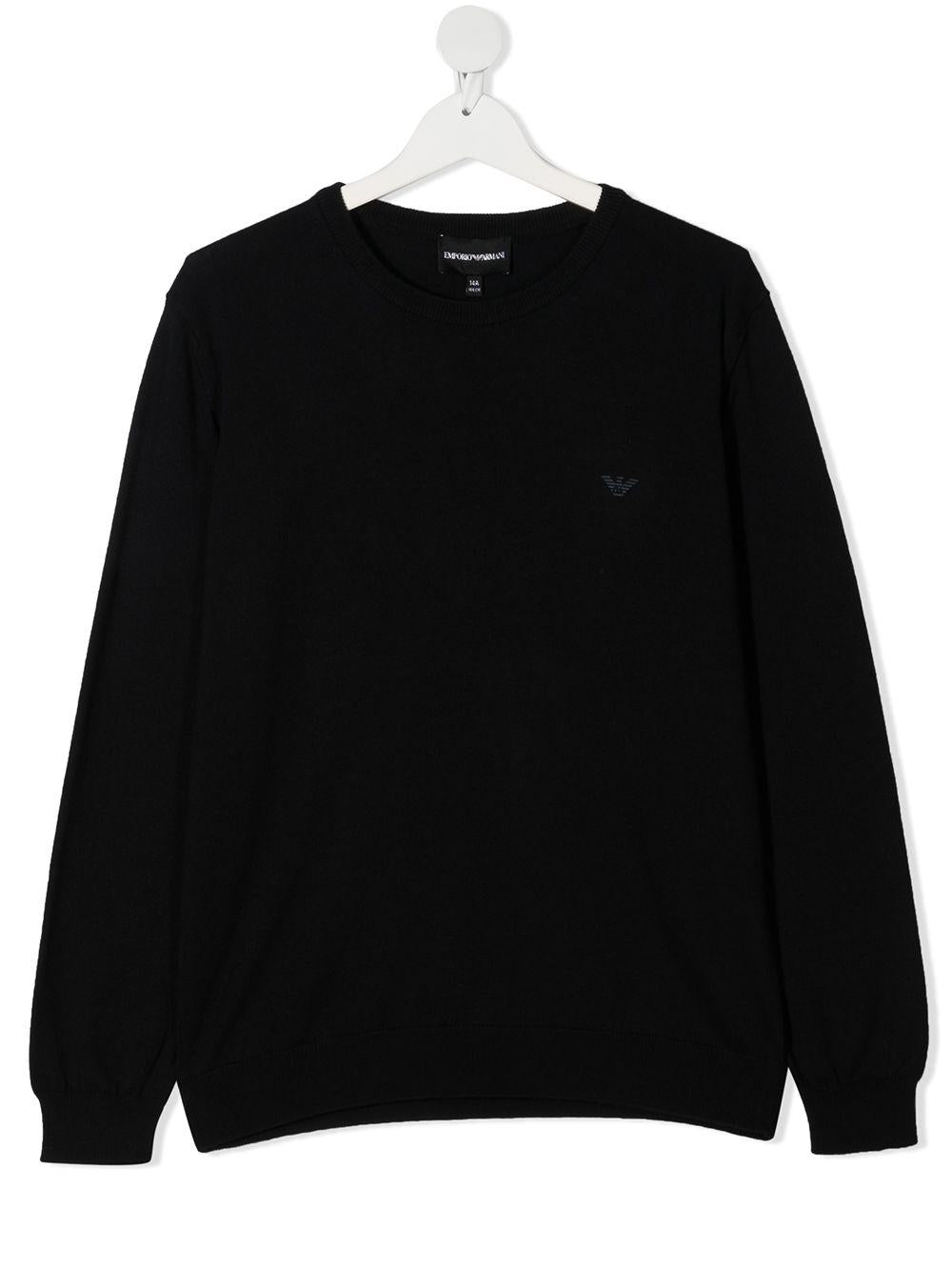 Maglione blu per bambino con logo