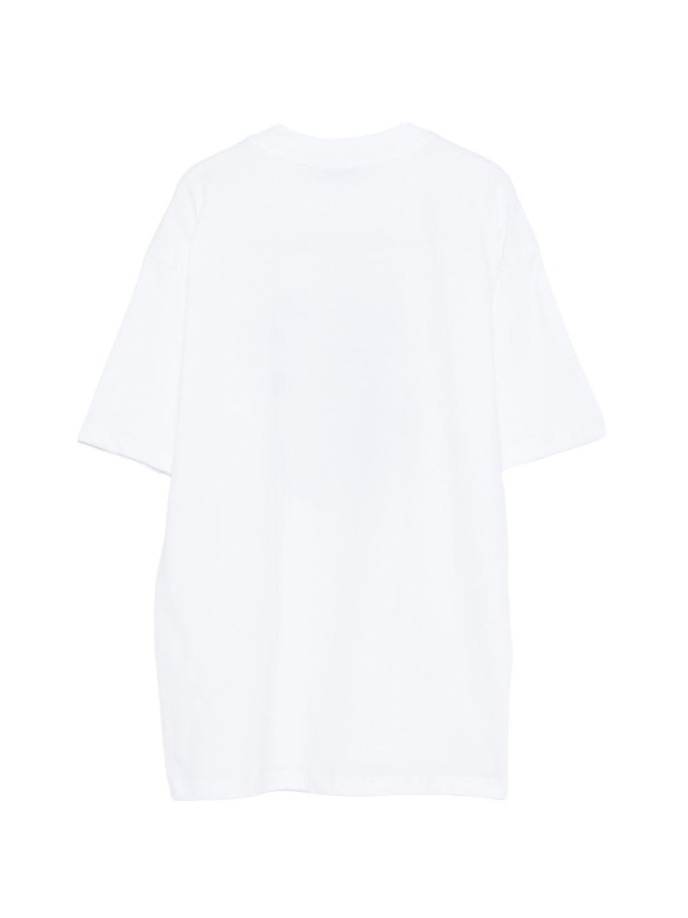T-shirt bianca per bambina S6MSJGTH080 001 Msgm Kids 