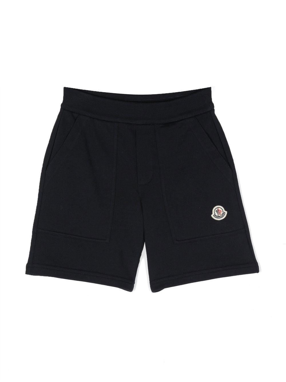 Pantaloncini blu per bambino con logo