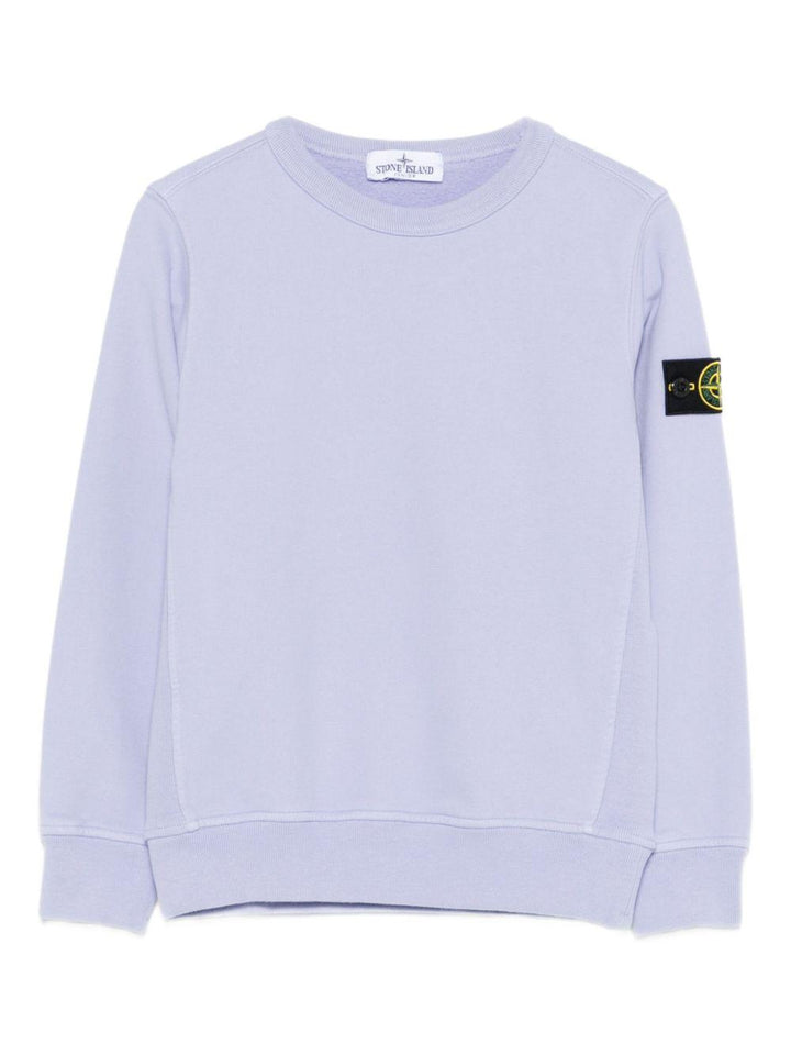 Felpa lila per bambino 66100001S0A20 V008B Stone Island Kids 