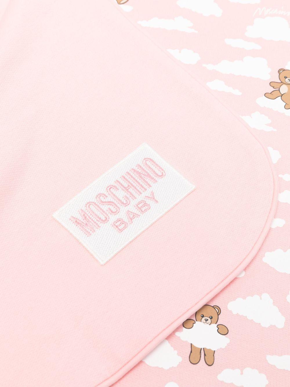Coperta rosa/bianco per neonata MRB00FLCA19 83696 Moschino Kids 