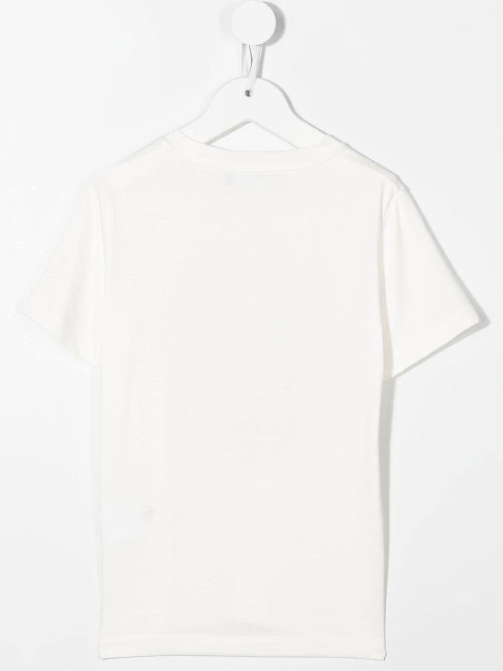 White children's t-shirt with logo