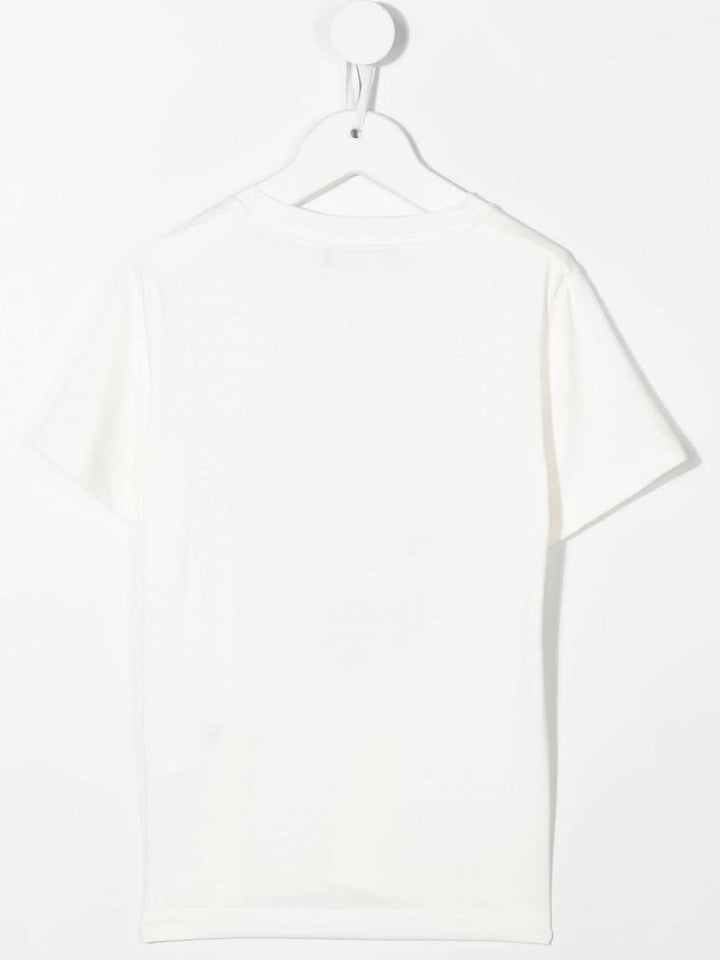 White children's t-shirt with logo