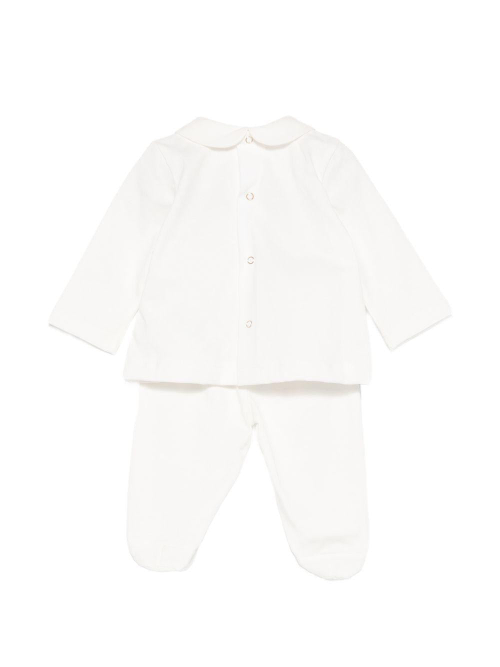 Completo bianco per neonata ENCD1170JF054 0004 Elisabetta Franchi Kids 