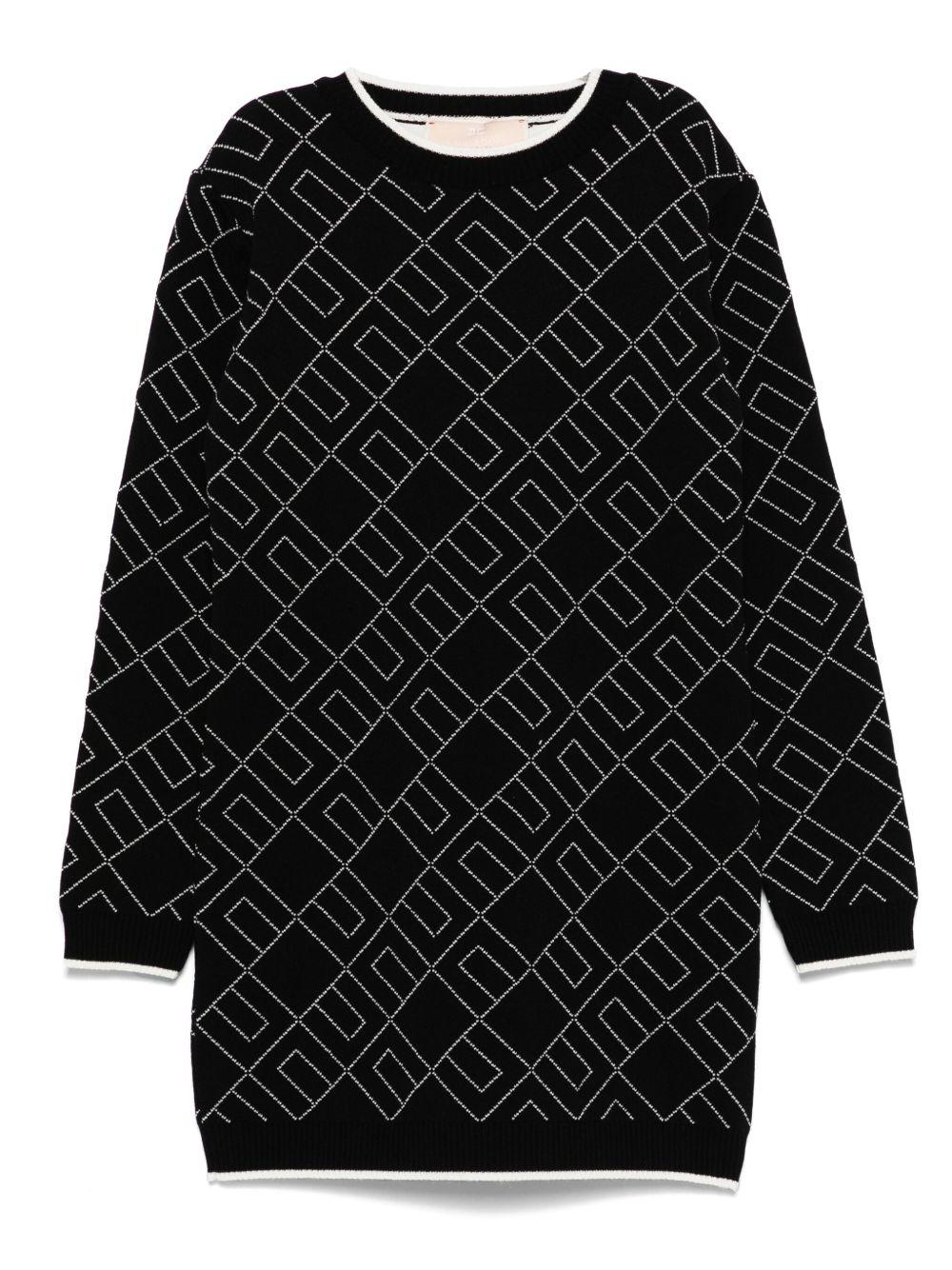 Abito nero per bambina EFAB637CFL229 D748 Elisabetta Franchi Kids 