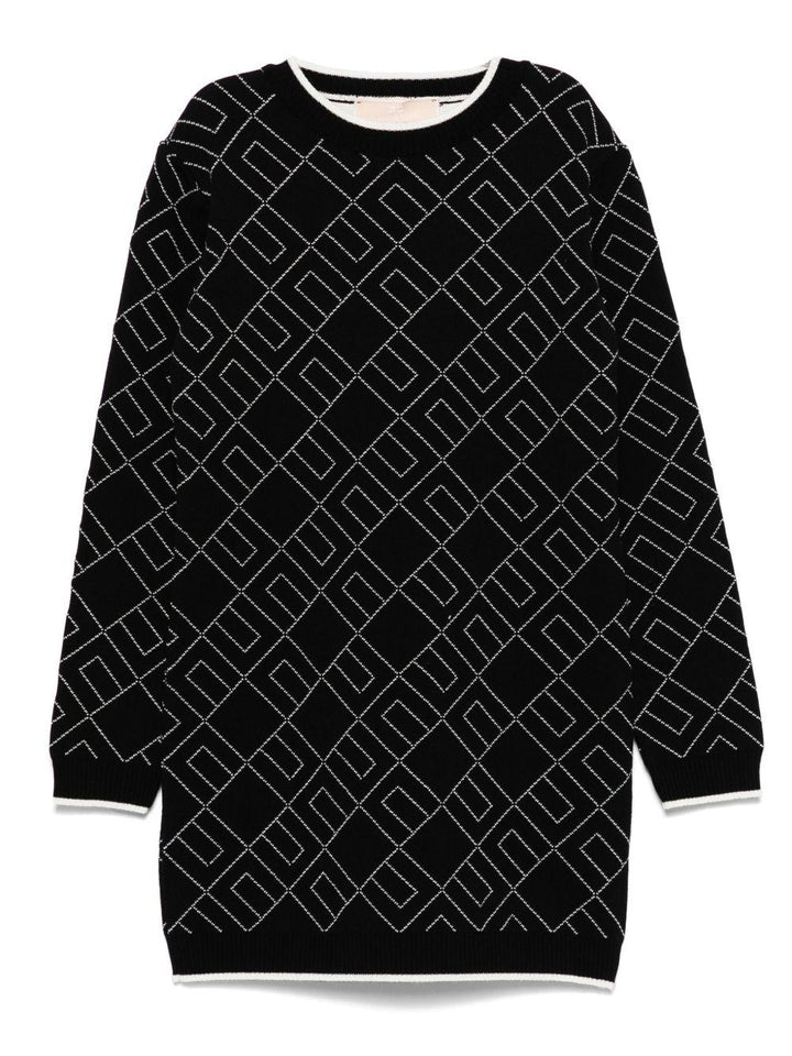 Abito nero per bambina EFAB637CFL229 D748 Elisabetta Franchi Kids 