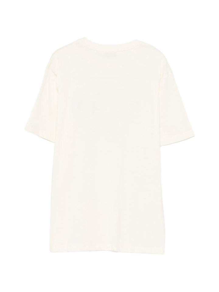 T-shirt crema per bambino S6MSJUTH001 013 Msgm Kids 