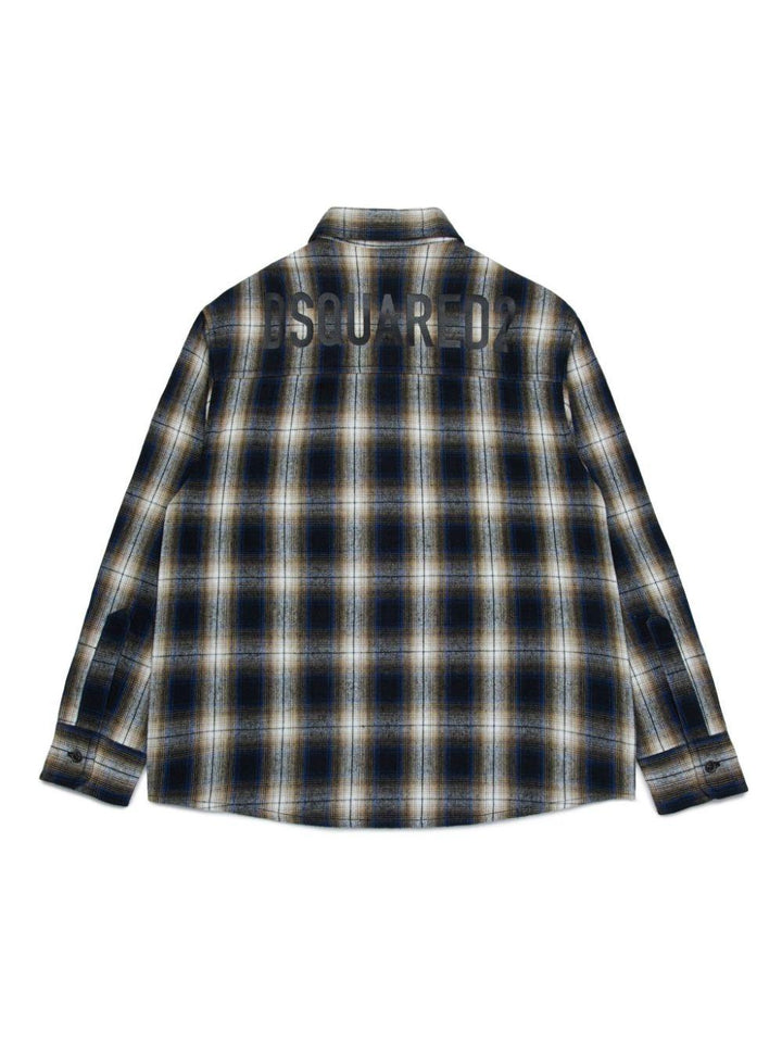 Camicia nera/multicolore per bambino