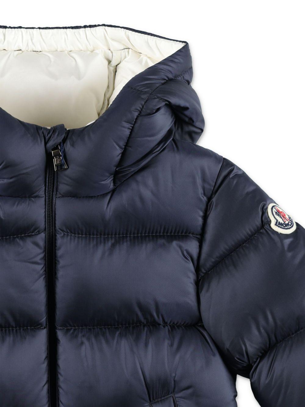 Giubbotto blu navy per neonato 9511A00040597YF 742 Moncler Kids 