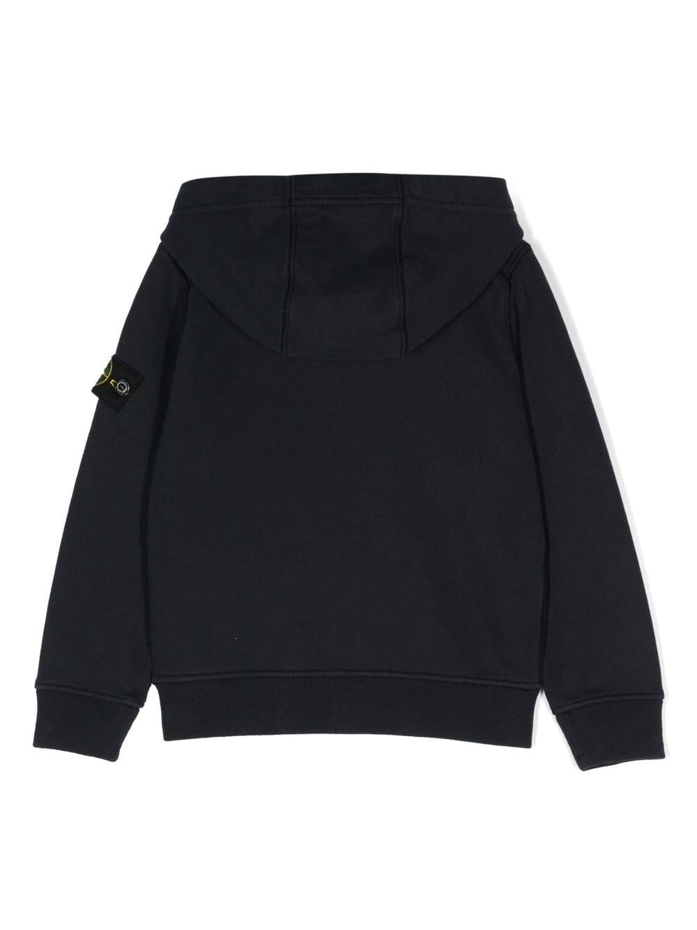 Blue sweatshirt for boys with logo