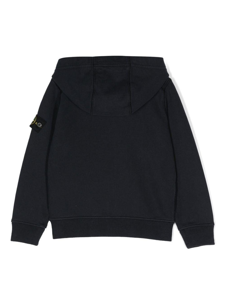 Blue sweatshirt for boys with logo