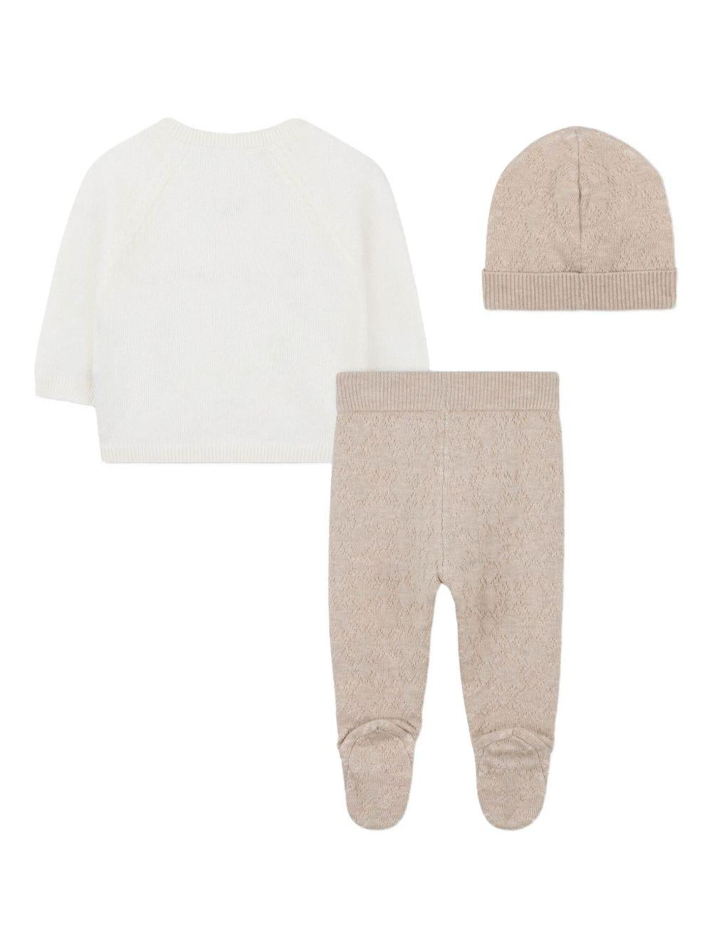 Completo bianco/beige per neonato H30872 117 Givenchy Kids 