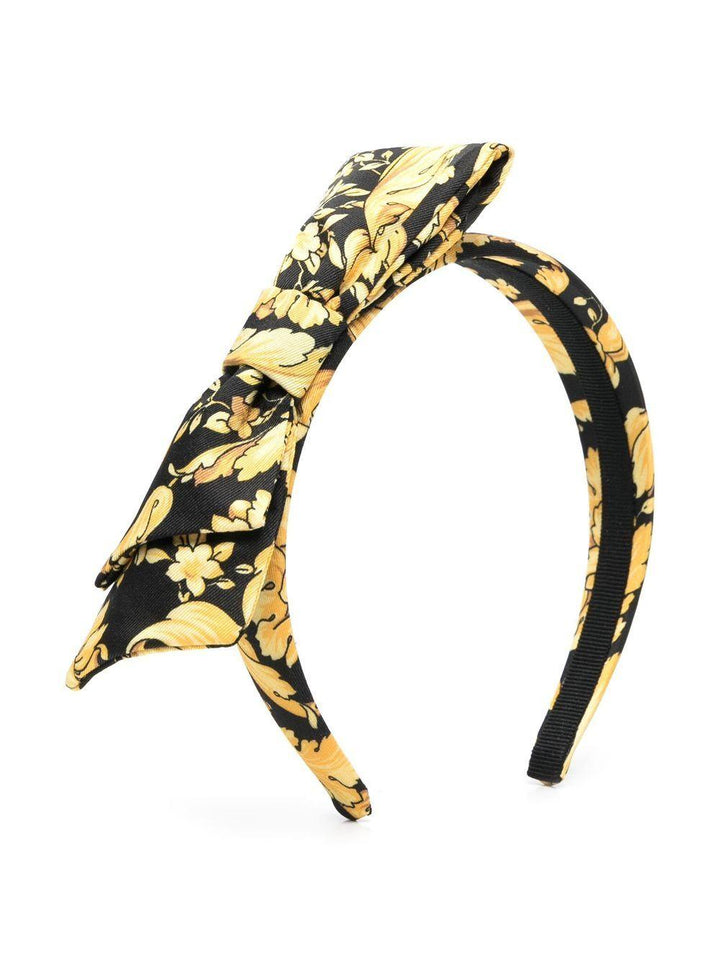 Headband girl black-oro 10003961A04824 5B000 Versace Kids 