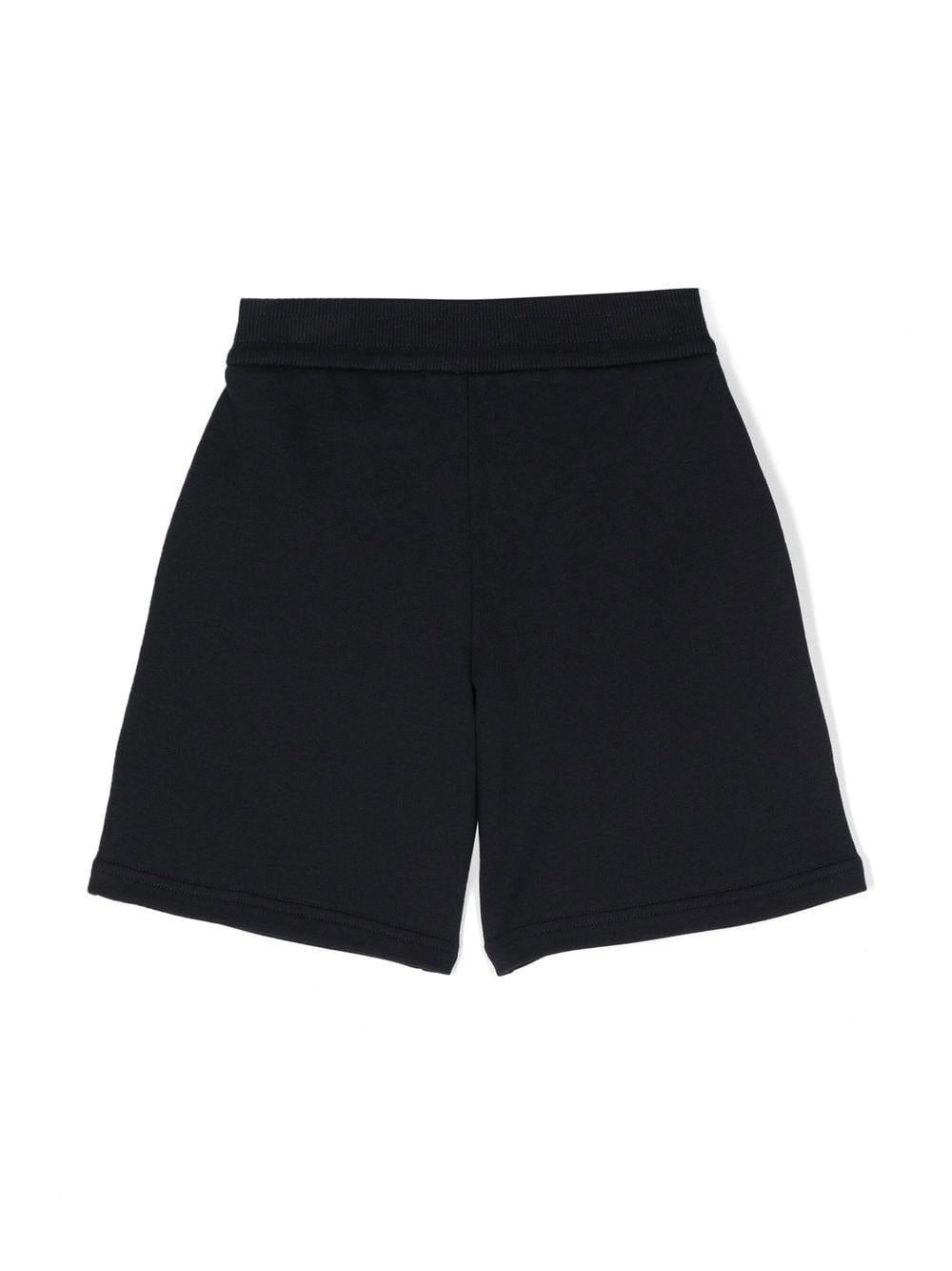 Blue shorts for boys with logo