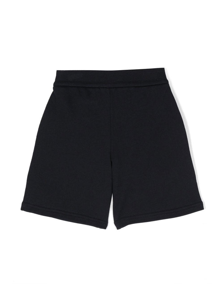 Blue shorts for boys with logo