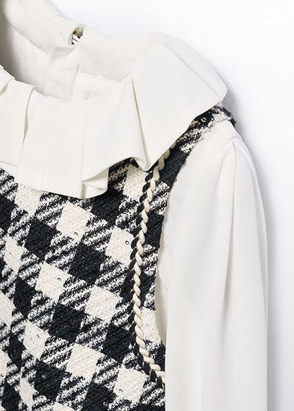 Abito bianco/nero per bambina 5526 038 Abel & Lula 