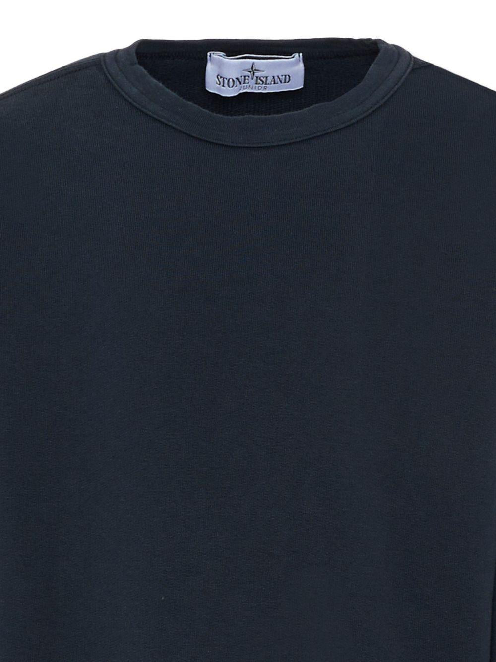 Felpa blu navy per bambino 66100005S0040 V0020 Stone Island Kids 