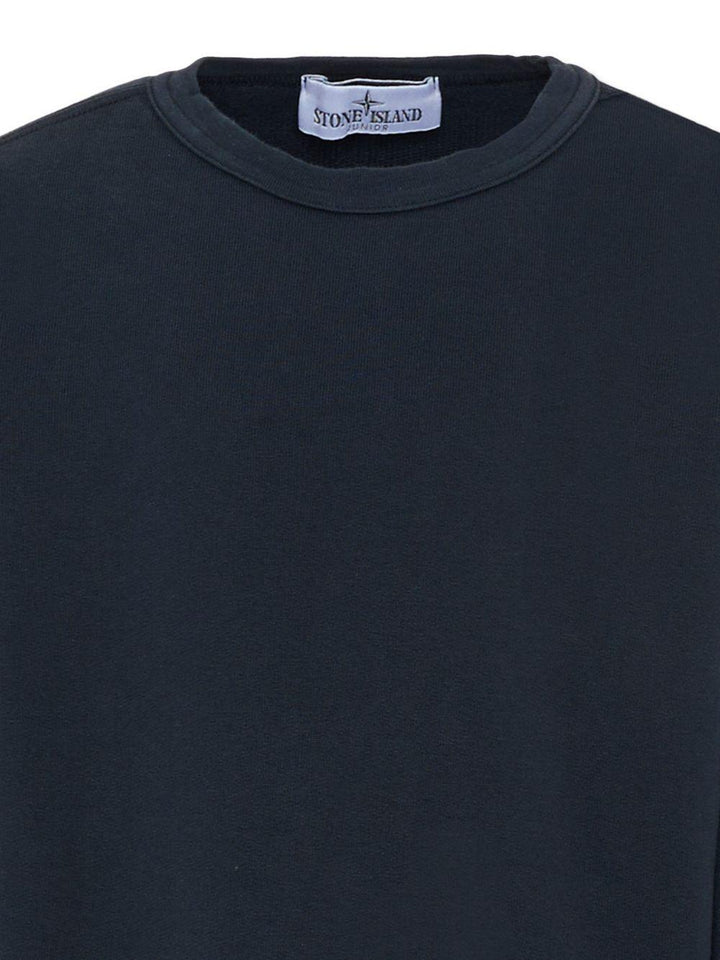 Felpa blu navy per bambino 66100005S0040 V0020 Stone Island Kids 