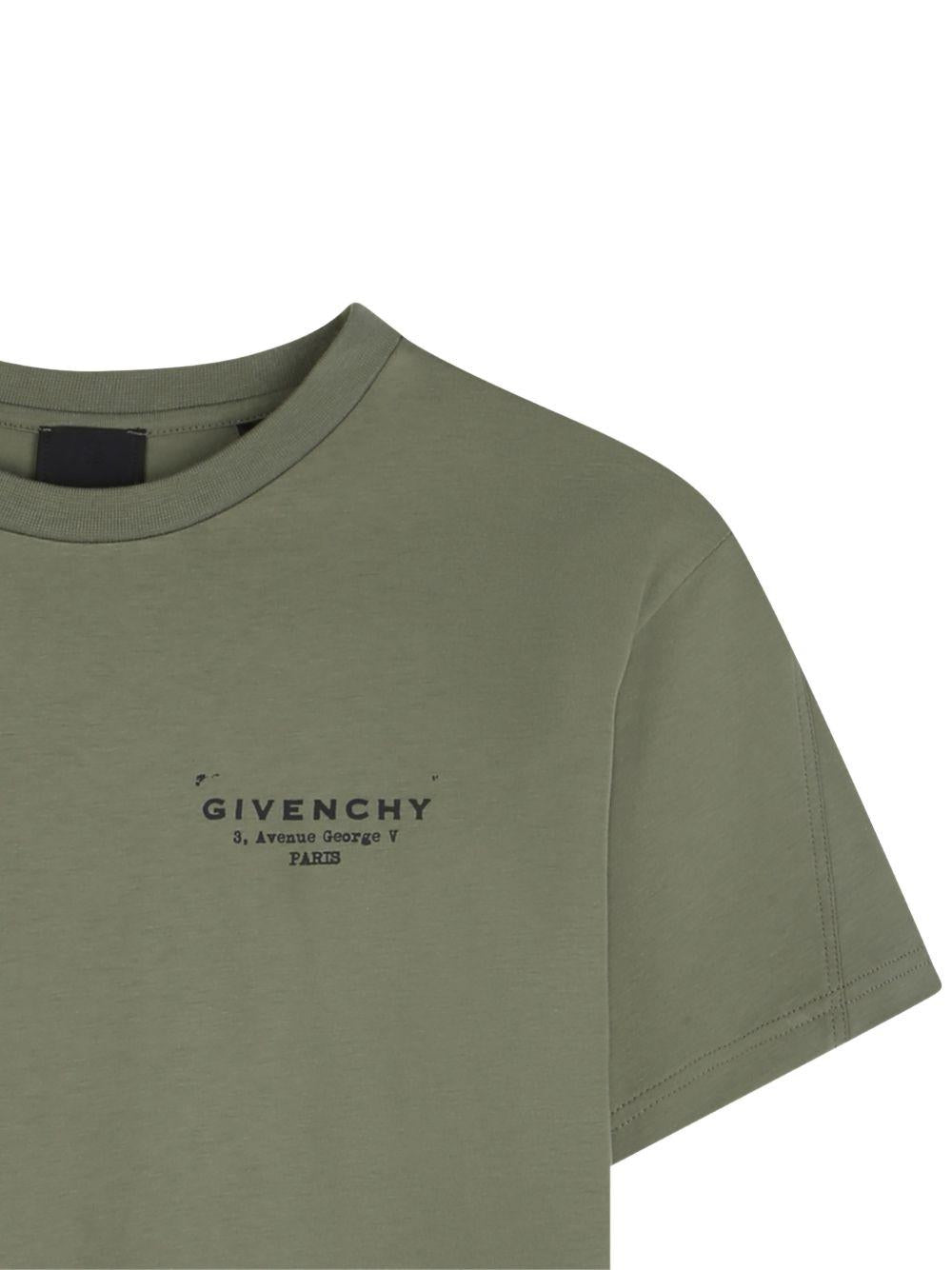 T-shirt verde oliva per bambino H31075 645 Givenchy Kids 
