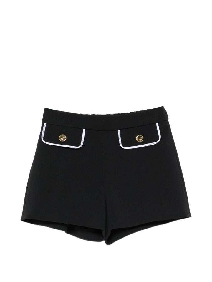 Bermuda nera per bambina EGBE0270GA022 N100 Elisabetta Franchi Kids 