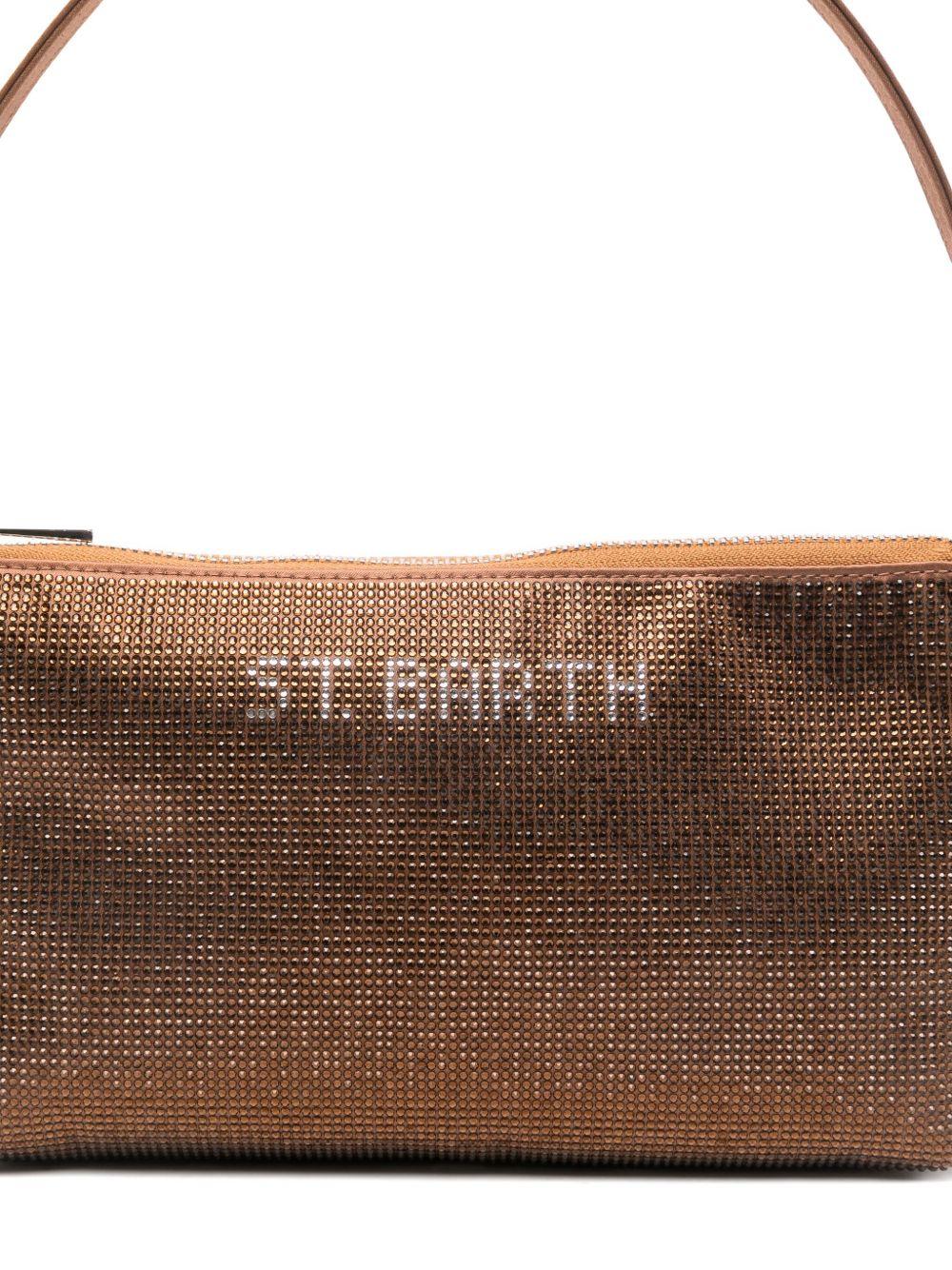 Borsa marrone per bambina STRAS001 00235I MC2 Saint Barth Kids 