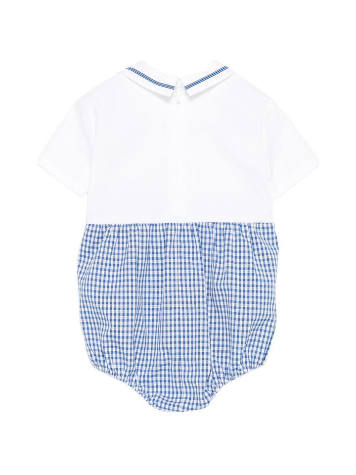 Tutina bianca/blu per neonato 854181XWA7Y 4337 Gucci Kids 
