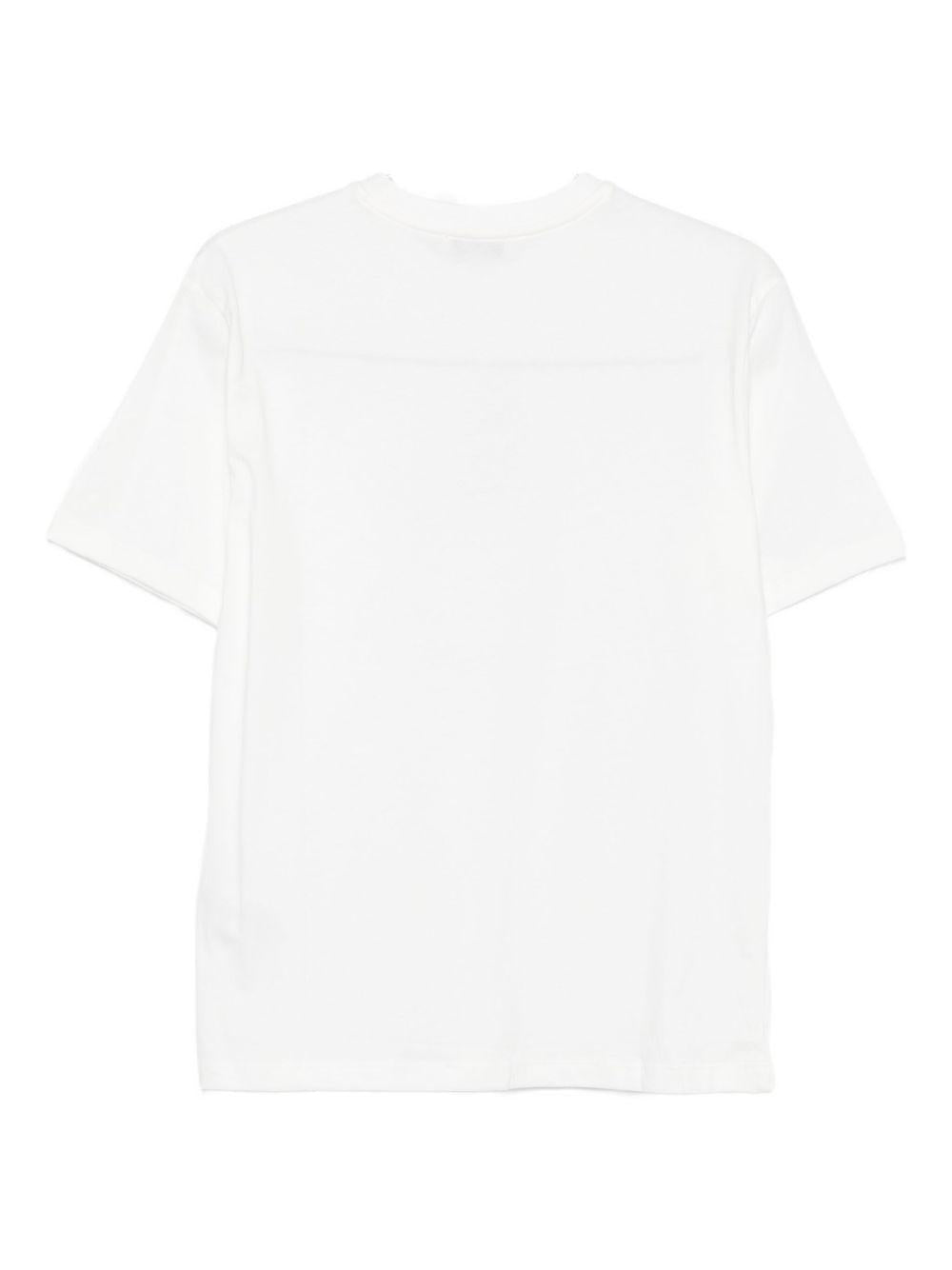 T-shirt bianca per bambino F5MSJBTH304 002 Msgm Kids 