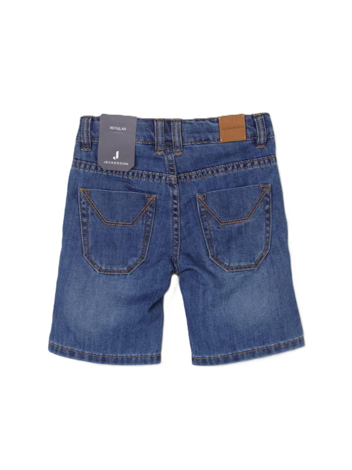Bermuda di jeans blu per bambino 504PJMBS25 RE068 Jeckerson Kids 