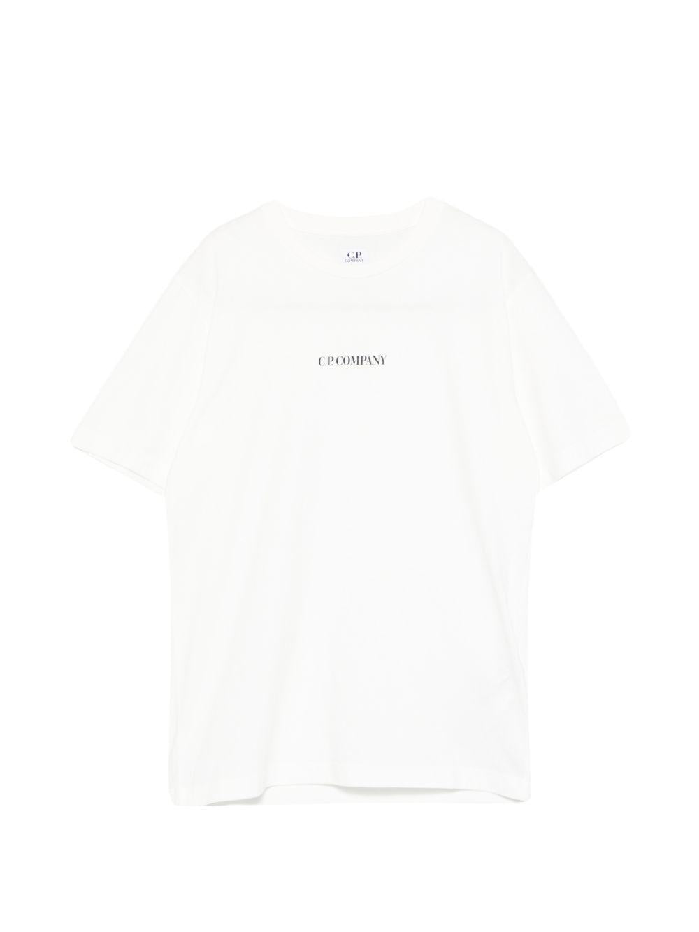 T-shirt bianco per bambino CUM00ULAA17 10135 C.P Company Kids 