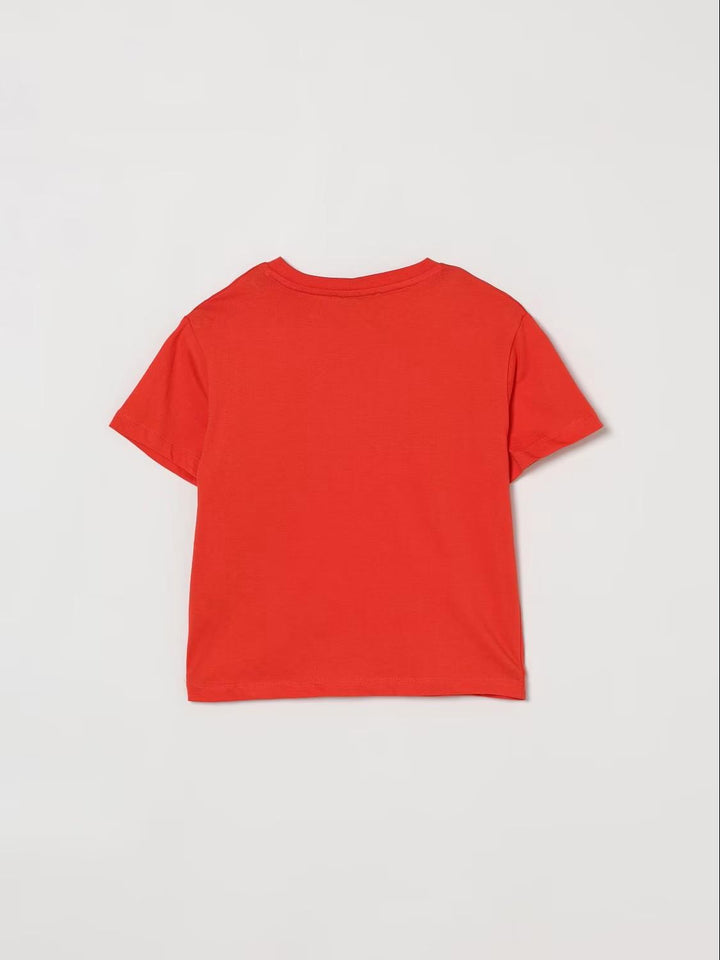 T-shirt rossa per bambino S6MSJUTH001 MS074 Msgm Kids 