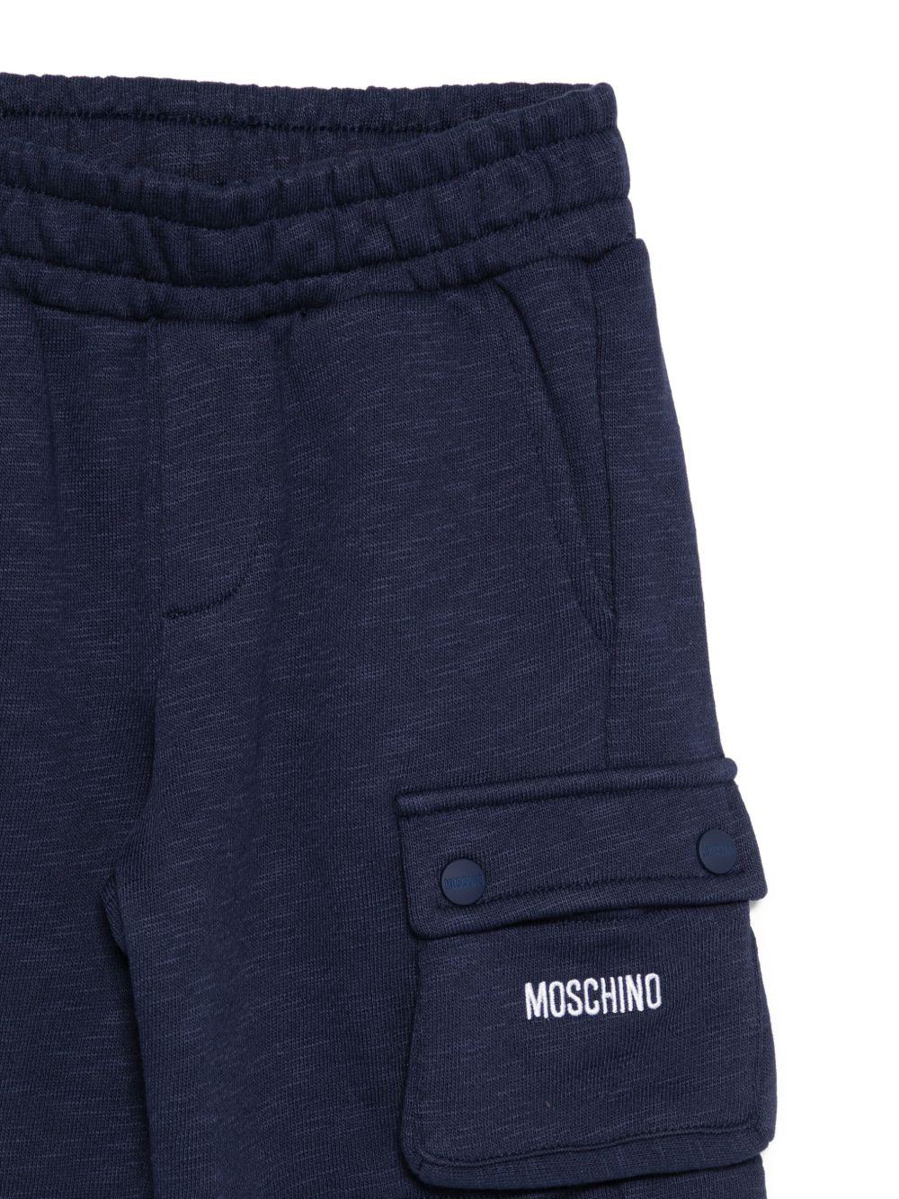 Completo bianco/blu per bambino HUG00WLCA88 83240 Moschino Kids 