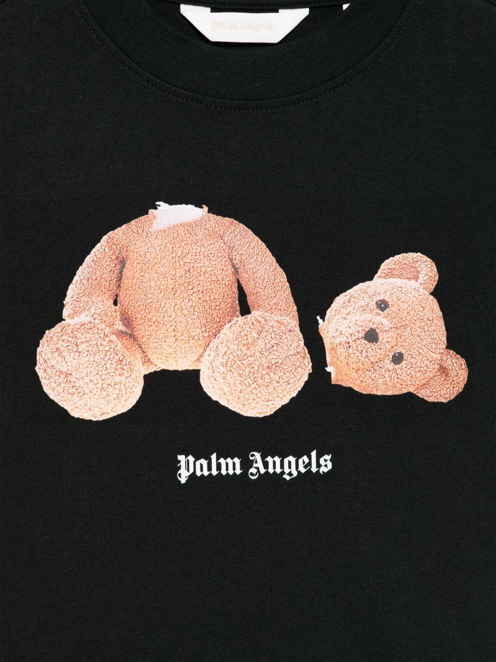 T-shirt nero per bambino PBAA003C99JER006 1060 Palm Angels Kids 