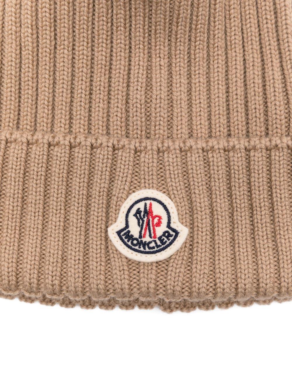 Cappello marrone per bambino 9543B00011A9327 231 Moncler Kids 