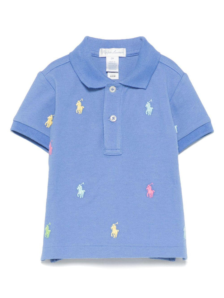 Polo azzurra per neonato