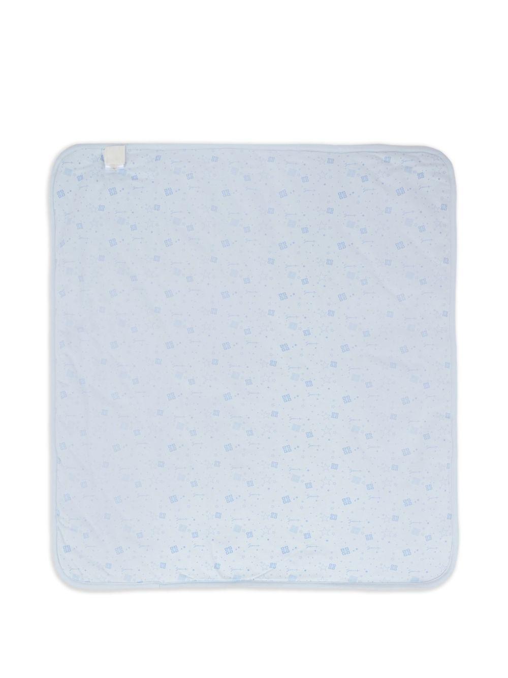 Coperta azzurra per neonato H30853 771 Givenchy Kids 