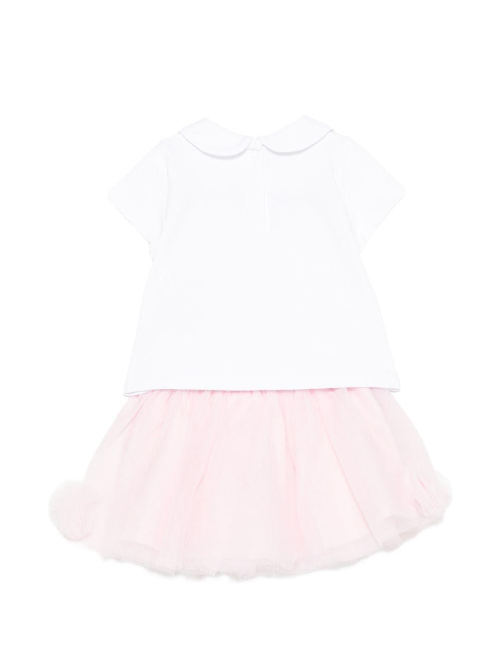 Completo bianco/rosa per neonata HA6008J9239 C3863 Liu Jo 