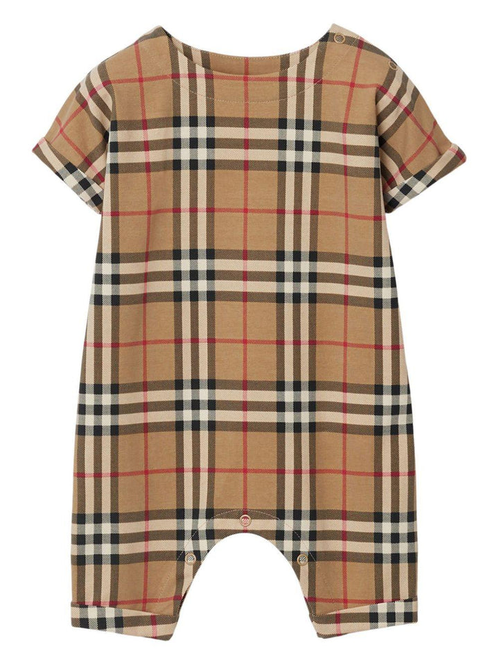 Pagliaccetto beige per neonato 8076361 A7028 Burberry Kids 