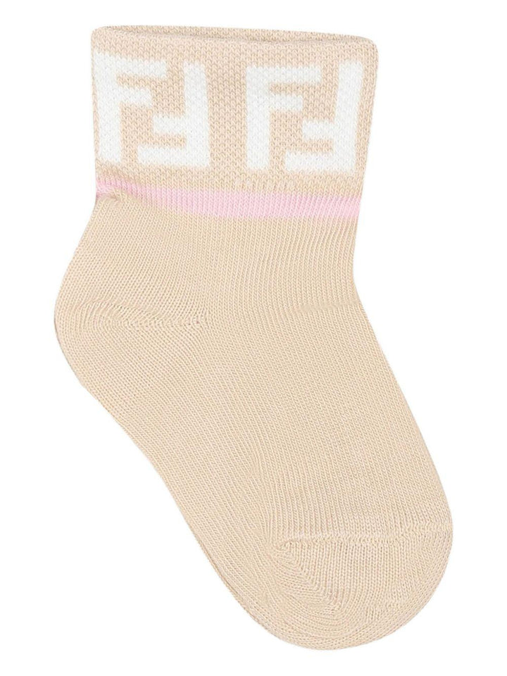Calze rose per neonata BFN038ASQV F1PMK Fendi Kids 
