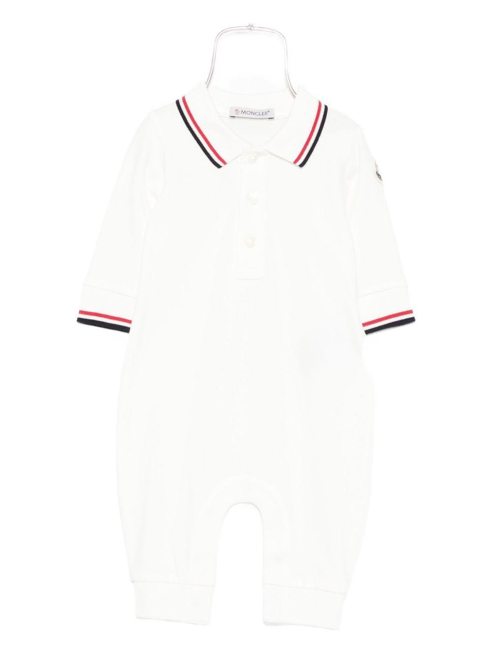 Tutina bianca per neonata 9518L0001189AL2 034 Moncler Kids 