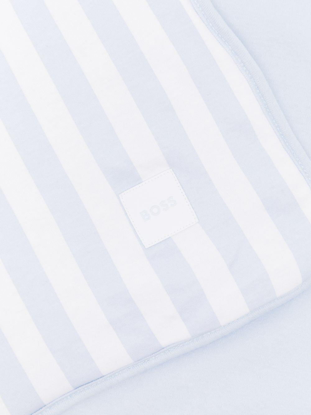 Coperta blu/bianca per neonato J53093 771 Boss Kids 